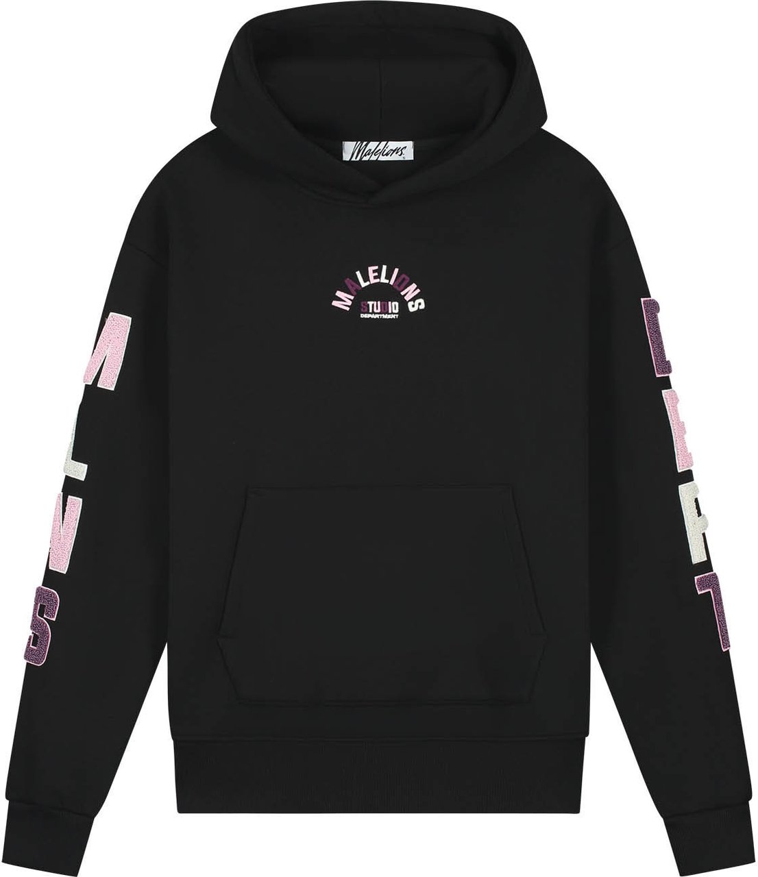 Malelions Malelions Women Sherpa Applique Hoodie Zwart