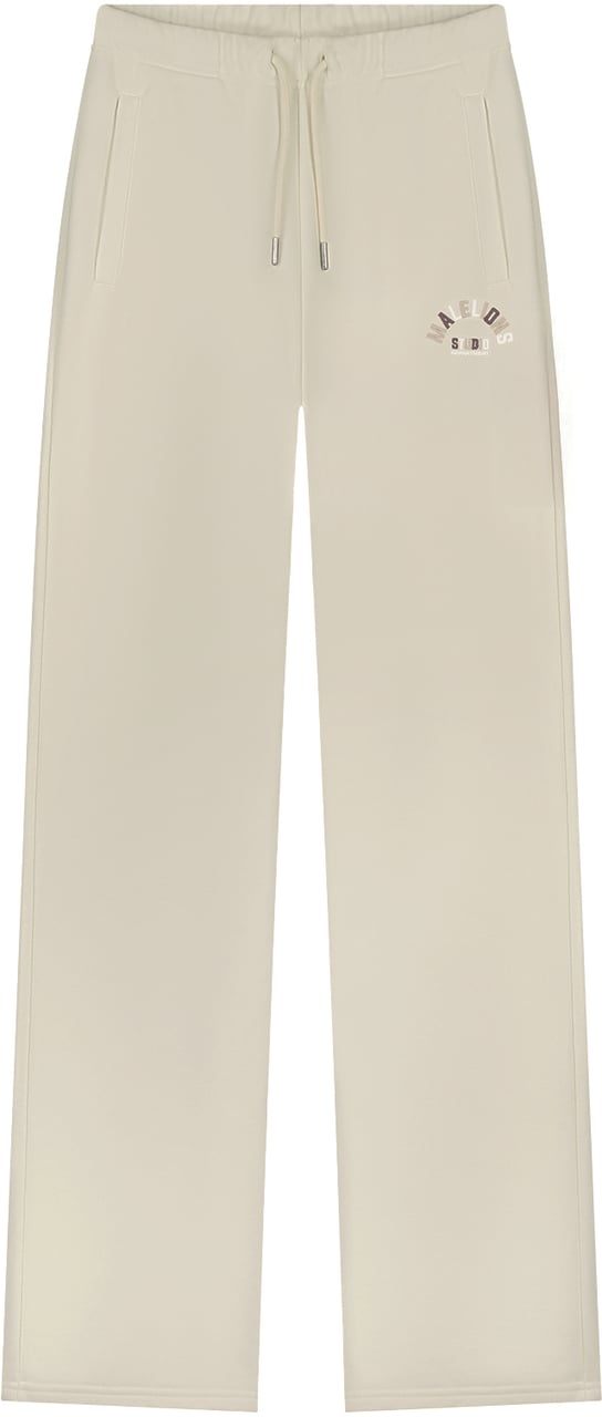Malelions Malelions Women Straight Leg Applique Sweatpants Beige