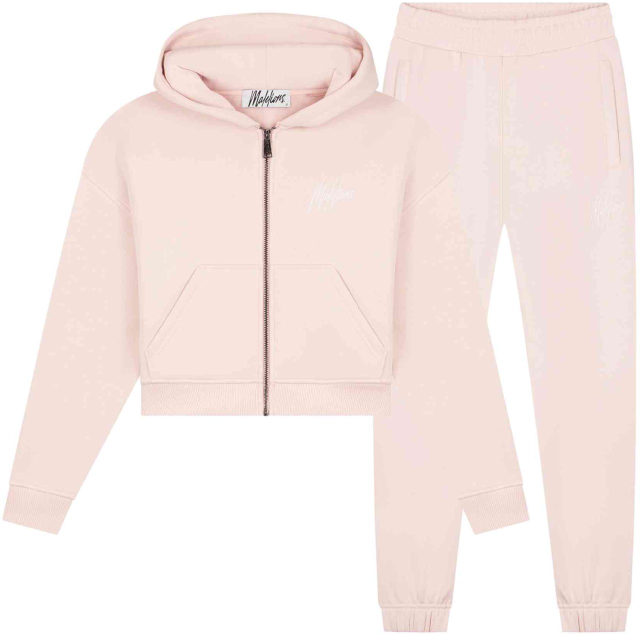 Malelions Malelions Women Cropped Signature Tracksuit Roze