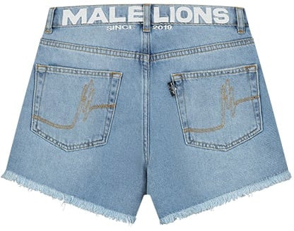 Malelions Malelions Women Resort Denim Shorts Blauw