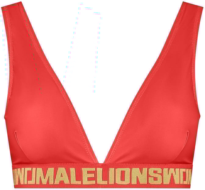 Malelions Malelions Women Venetian Bikini Top Rood