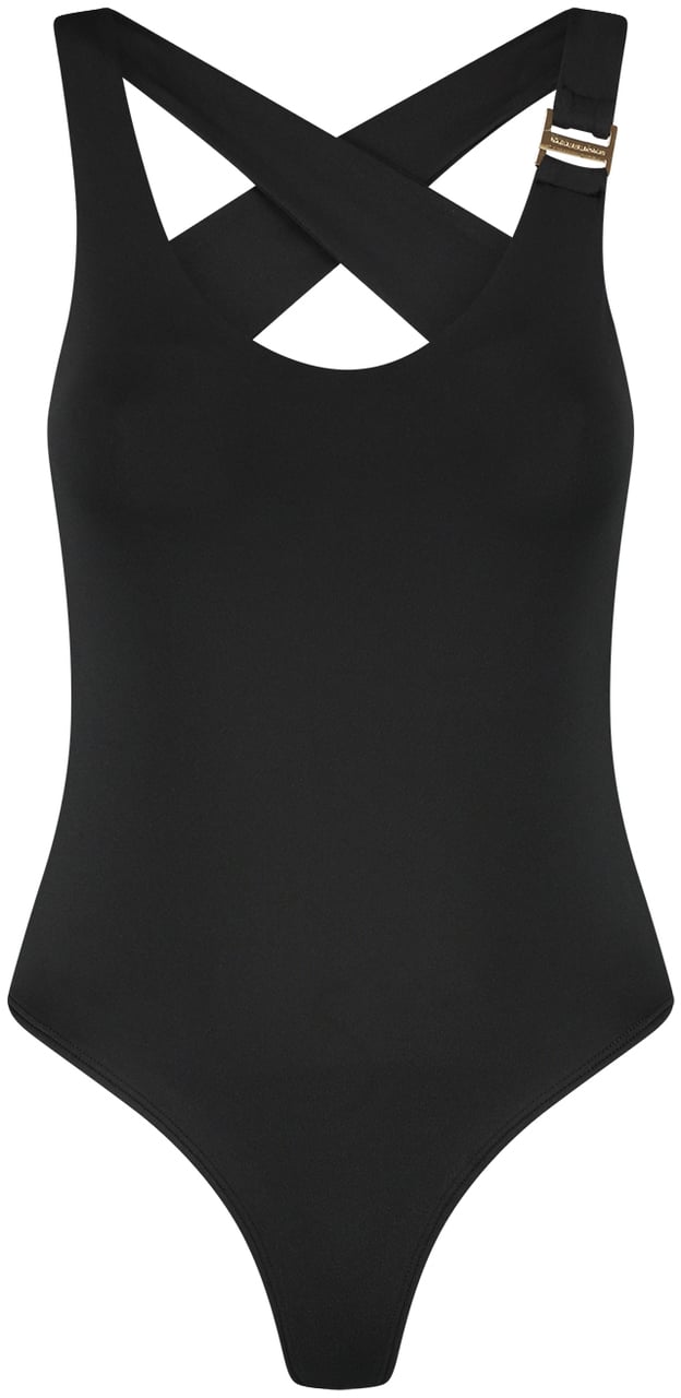 Malelions Malelions Women Cross Back Bodysuit Zwart