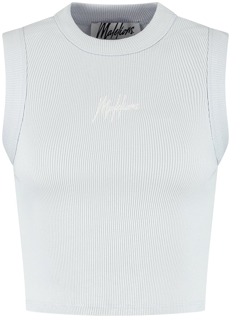 Malelions Malelions Women Signature Crop Top Blauw