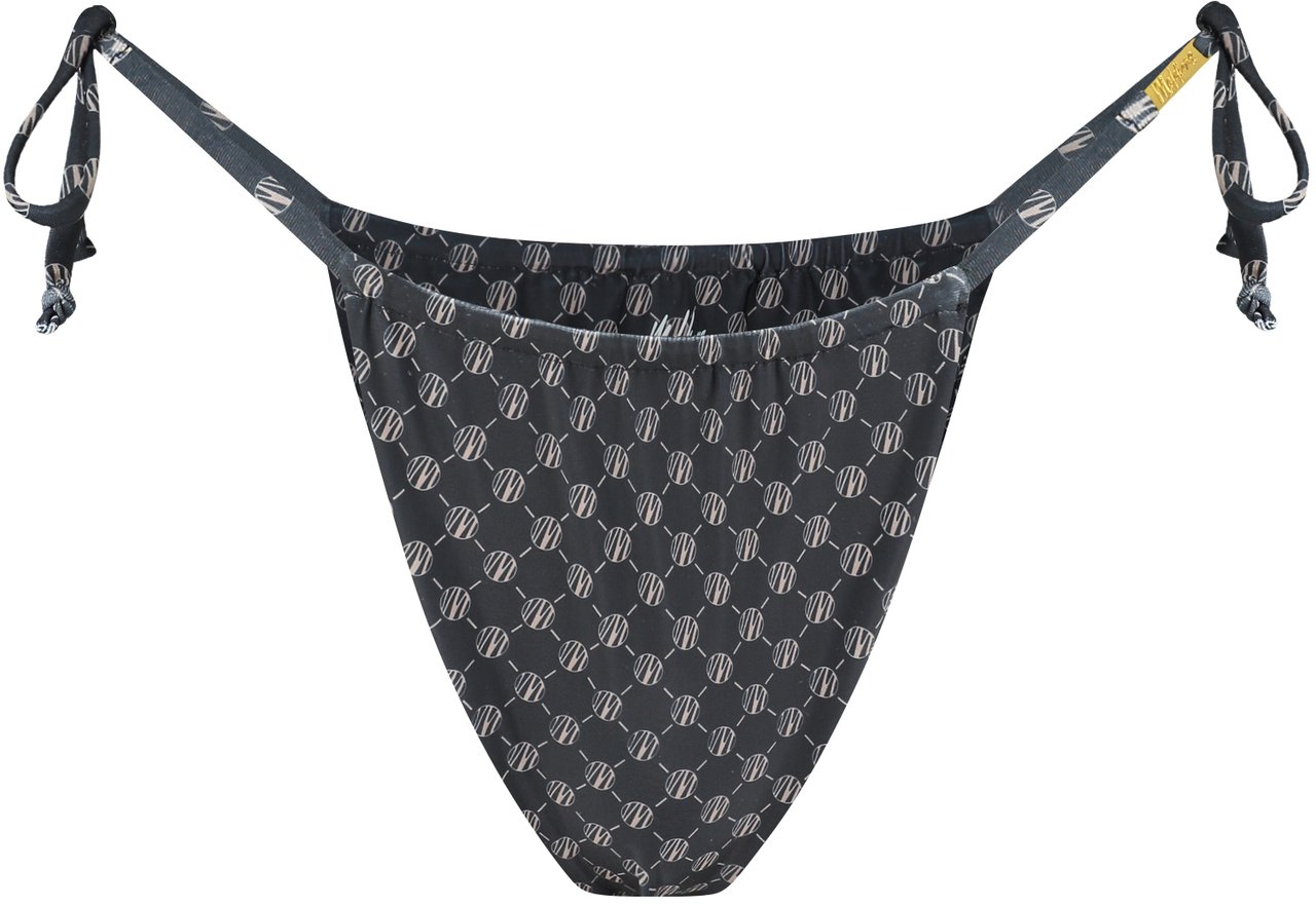 Malelions Malelions Women Tara Monogram Bikini Bottom Zwart