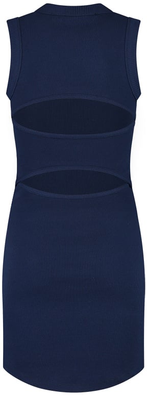 Malelions Malelions Women Signature Cut-Out Dress Blauw