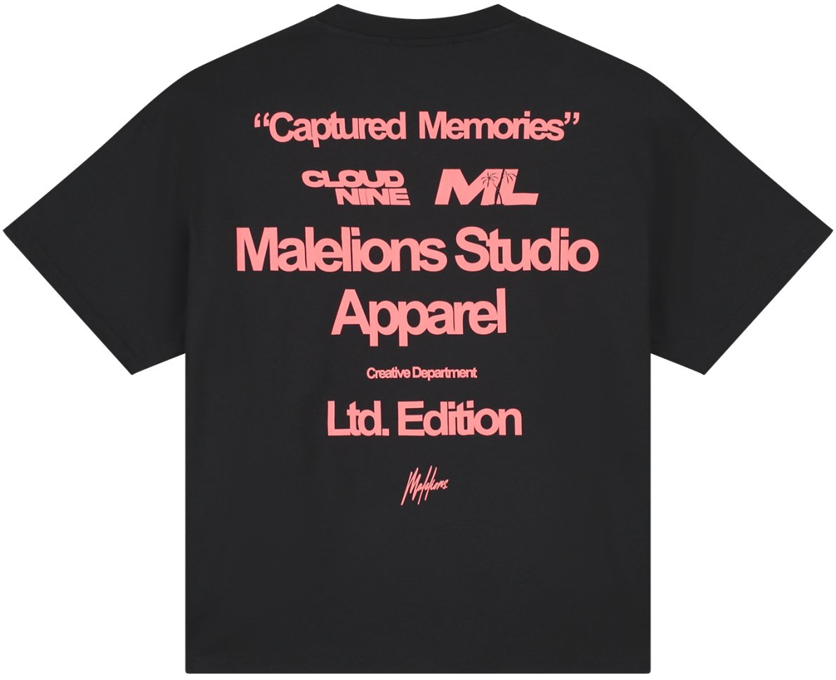 Malelions Malelions Women Captured Memories T-Shirt Zwart