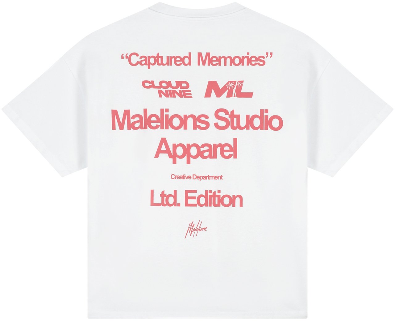 Malelions Malelions Women Captured Memories T-Shirt Wit
