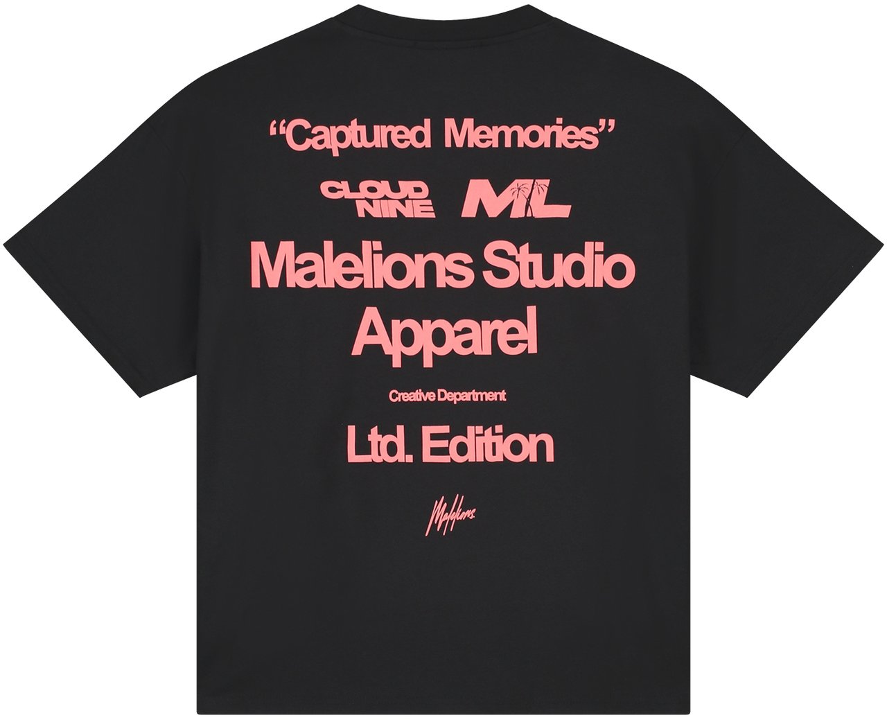 Malelions Malelions Women Captured Memories T-Shirt Zwart
