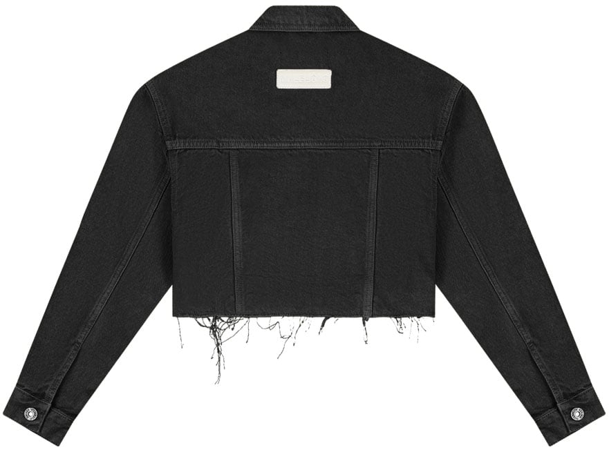 Malelions Malelions Women Cropped Cargo Jacket Zwart