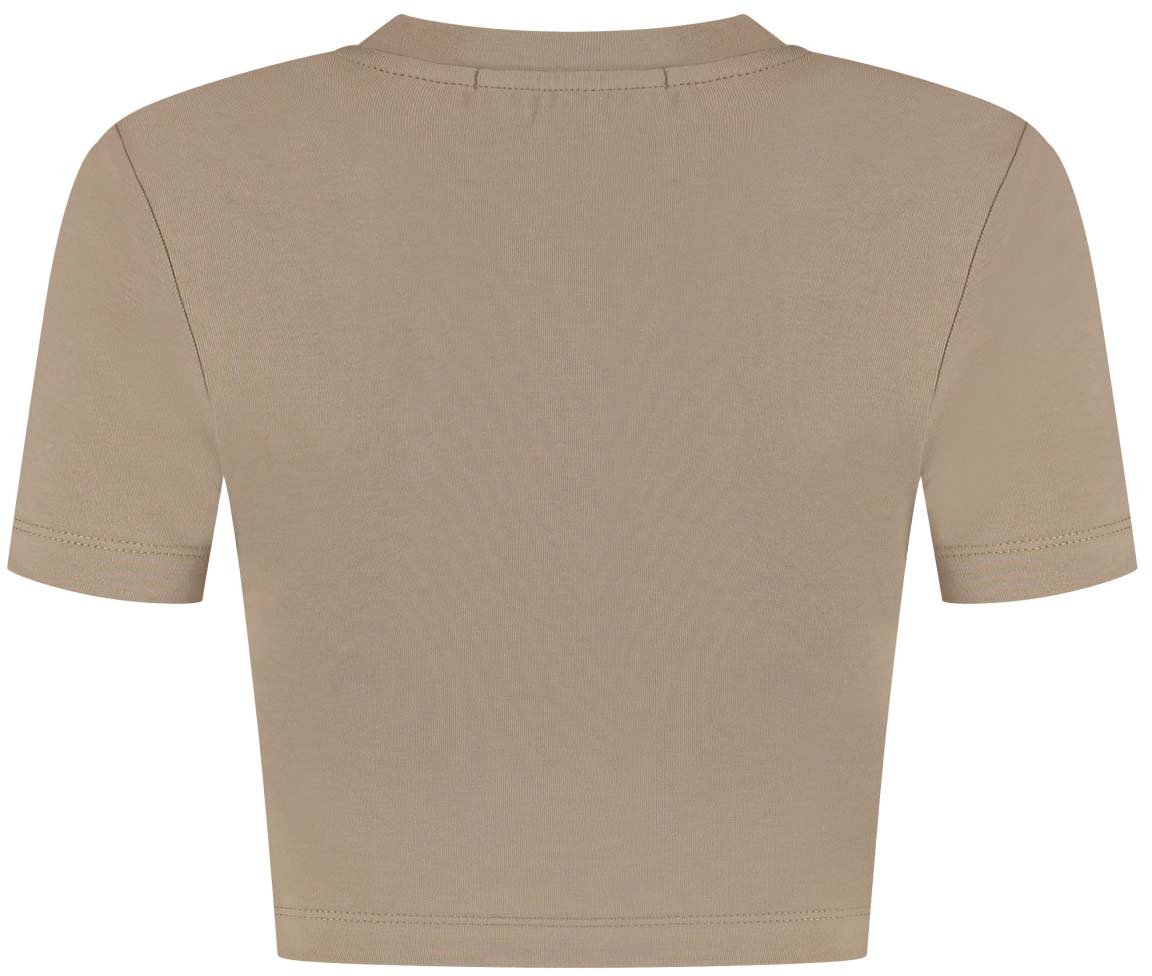 Malelions Malelions Women Signature Crop top Taupe