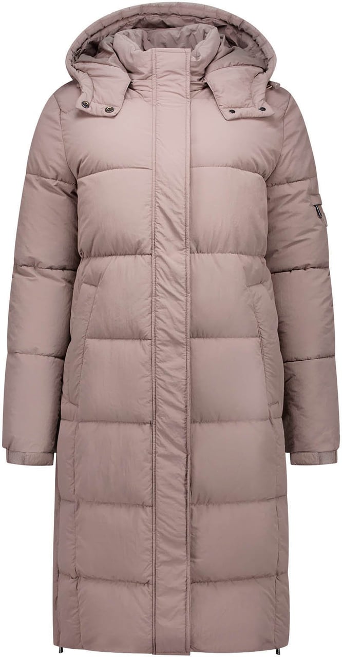 Malelions Malelions Women Signature Long Puffer Jacket Taupe