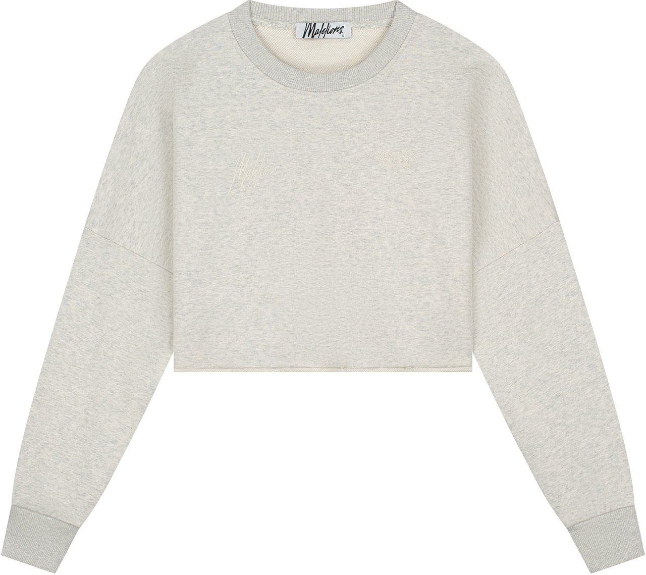 Malelions Malelions Women Cropped Gallery Sweater Grijs