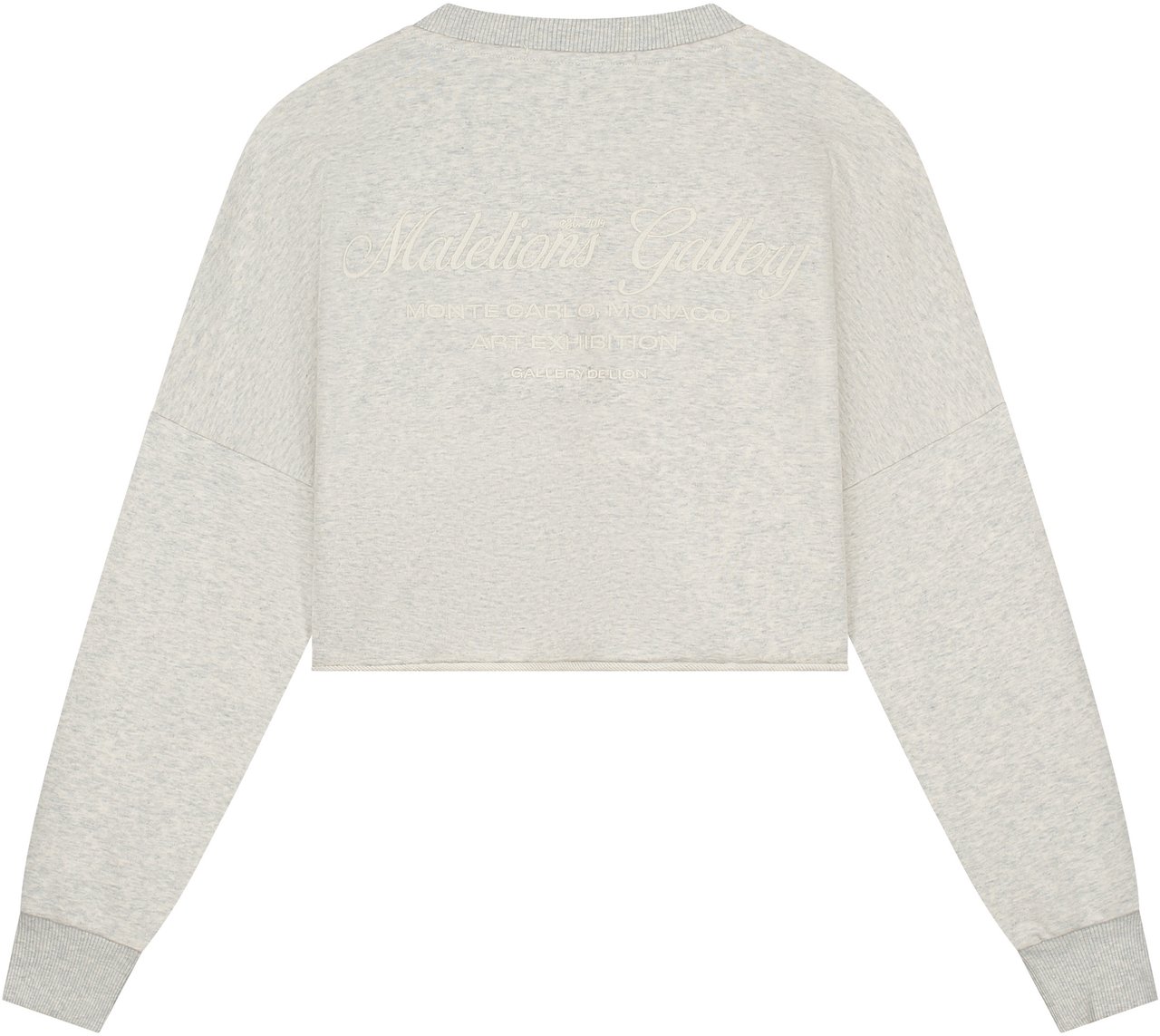 Malelions Malelions Women Cropped Gallery Sweater Grijs