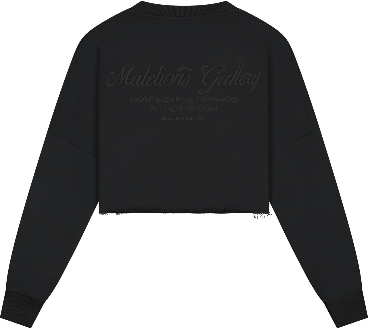 Malelions Malelions Women Cropped Gallery Sweater Zwart