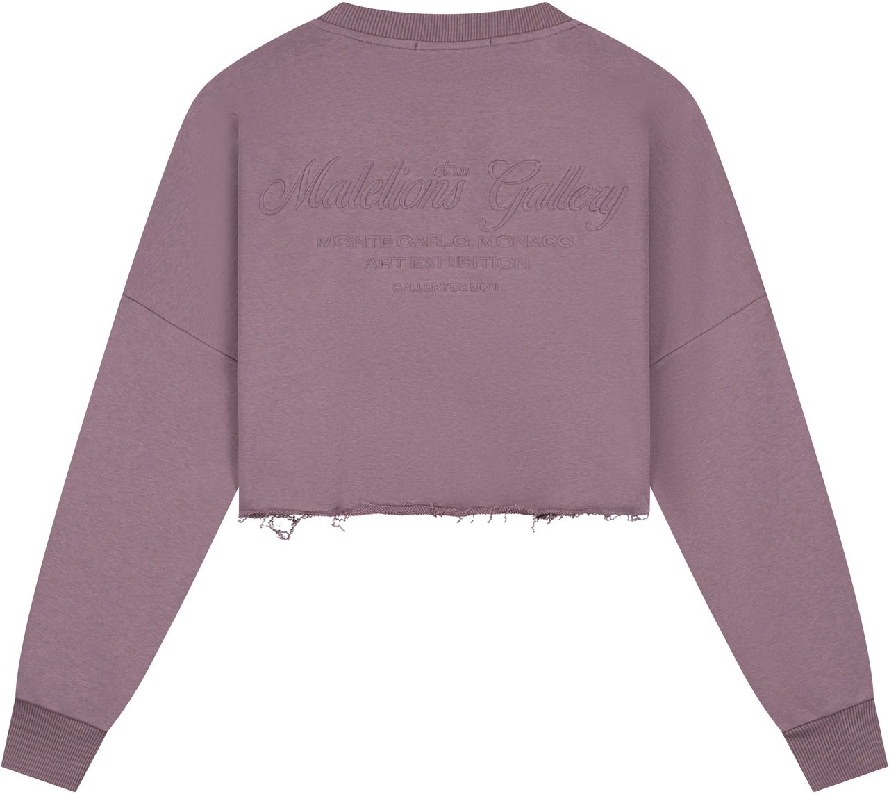 Malelions Malelions Women Cropped Gallery Sweater Grijs