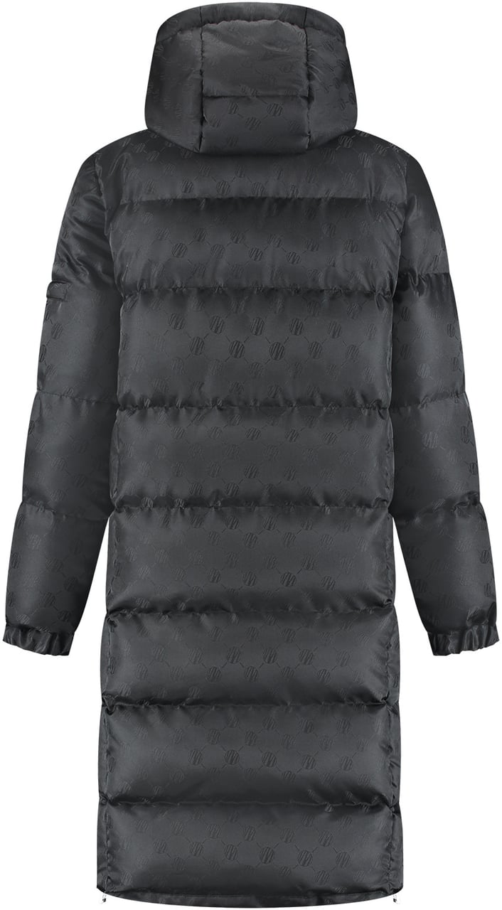 Malelions Malelions Women Monogram Long Puffer Jacket Zwart