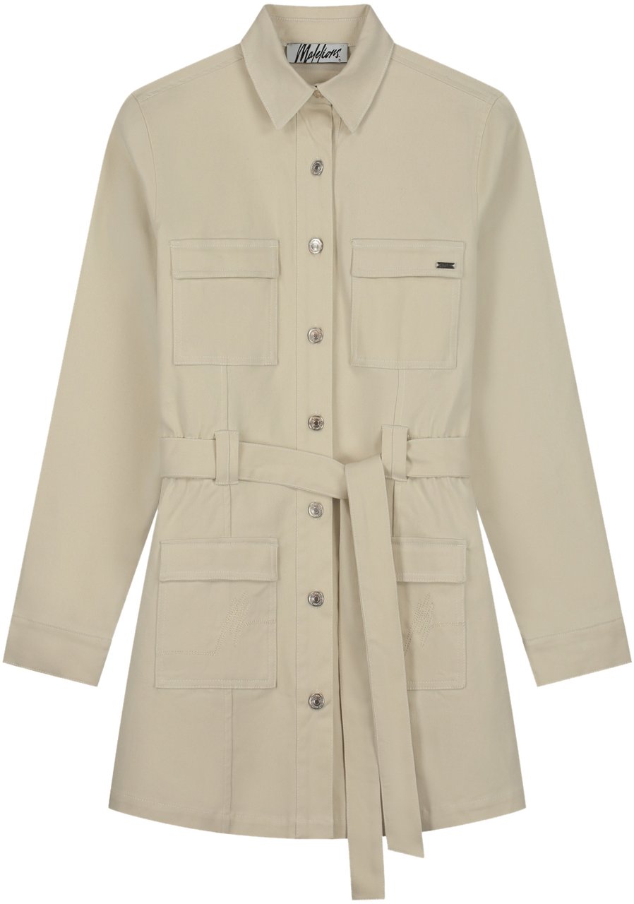 Malelions Malelions Women Cargo Dress Beige