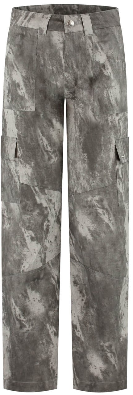 Malelions Malelions Women Straight Leg Camouflage Pants Grijs