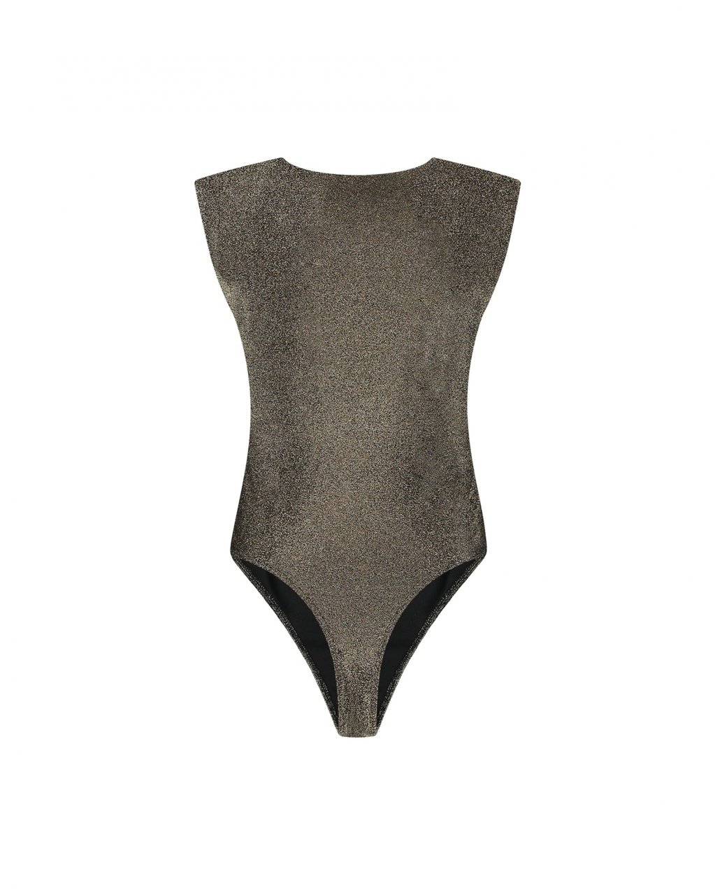 Malelions Malelions Women Sparkling Shoulder Bodysuit Goud