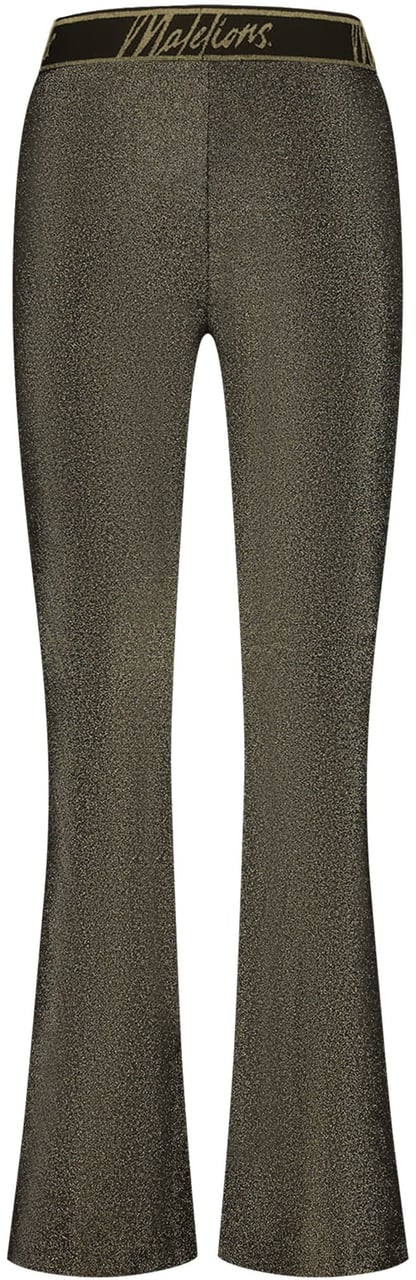 Malelions Malelions Women Sparkling Flared Pants Goud