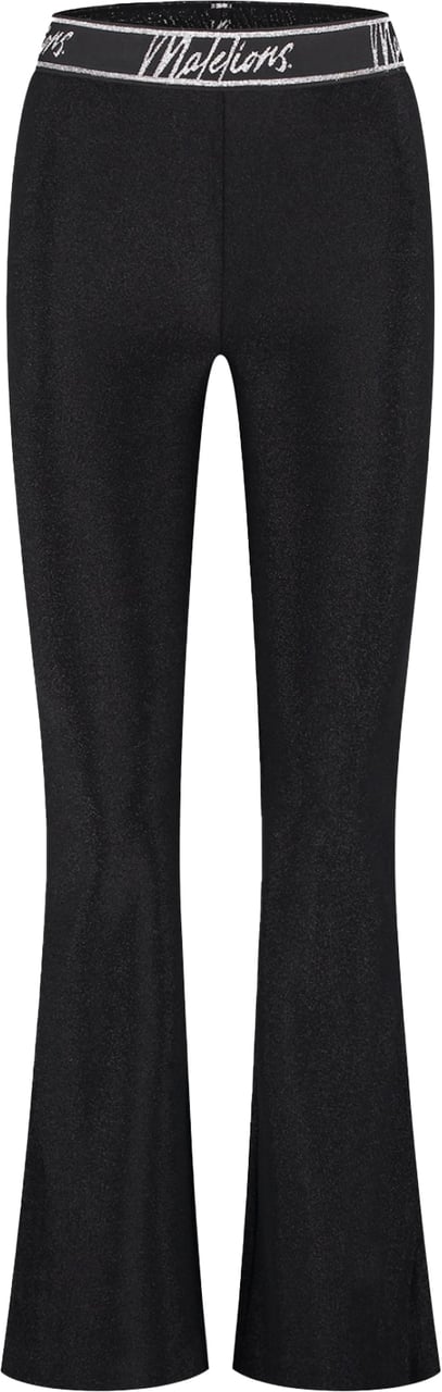 Malelions Malelions Women Sparkling Flared Pants Zwart