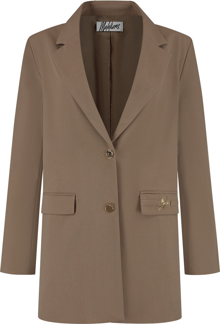 Malelions Malelions Women Gallery Oversized Blazer Taupe