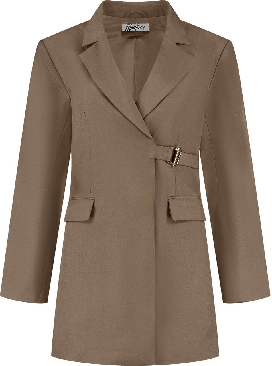 Malelions Malelions Women Gallery Blazer Dress Taupe