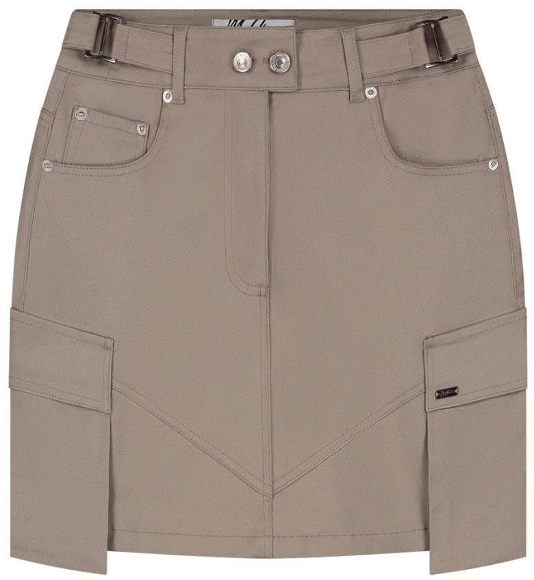 Malelions Malelions Women Cargo Skirt Taupe