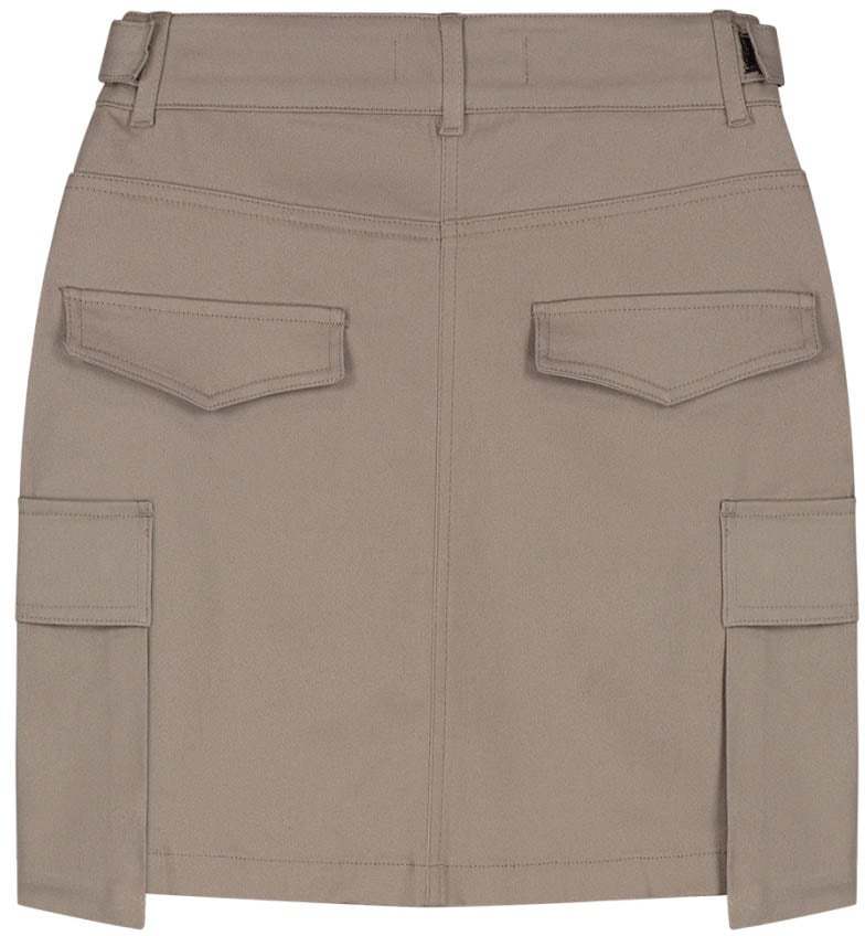 Malelions Malelions Women Cargo Skirt Taupe
