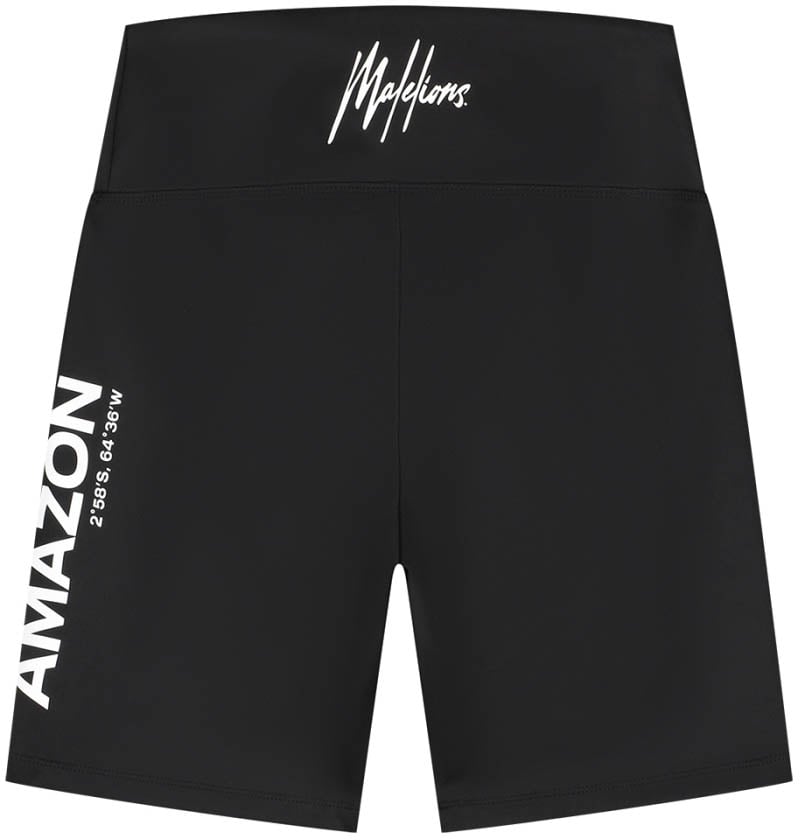 Malelions Malelions Women Snake Biker Shorts Zwart