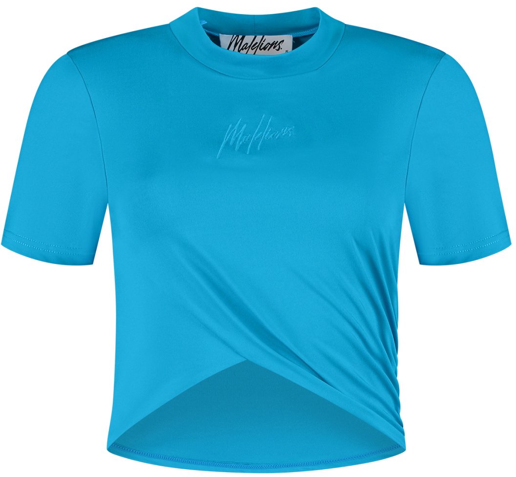 Malelions Malelions Women Drape Top Blauw