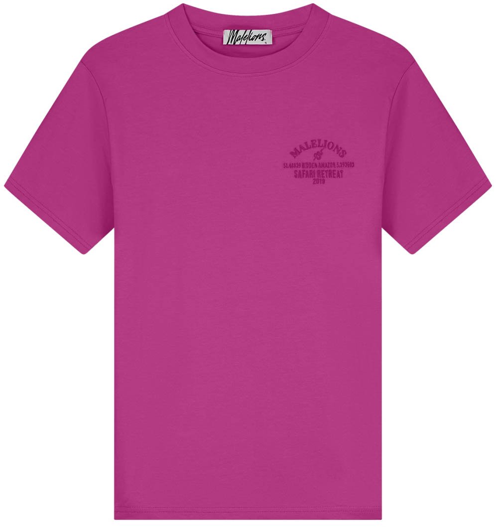 Malelions Malelions Women Hidden Amazon T-Shirt Roze