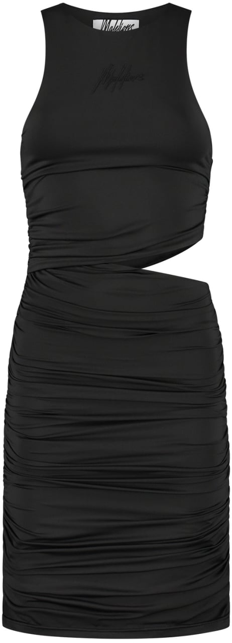Malelions Malelions Women Cut-Out Drape Dress Zwart