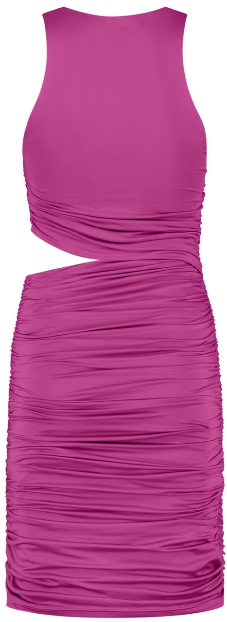 Malelions Malelions Women Cut-Out Drape Dress Roze
