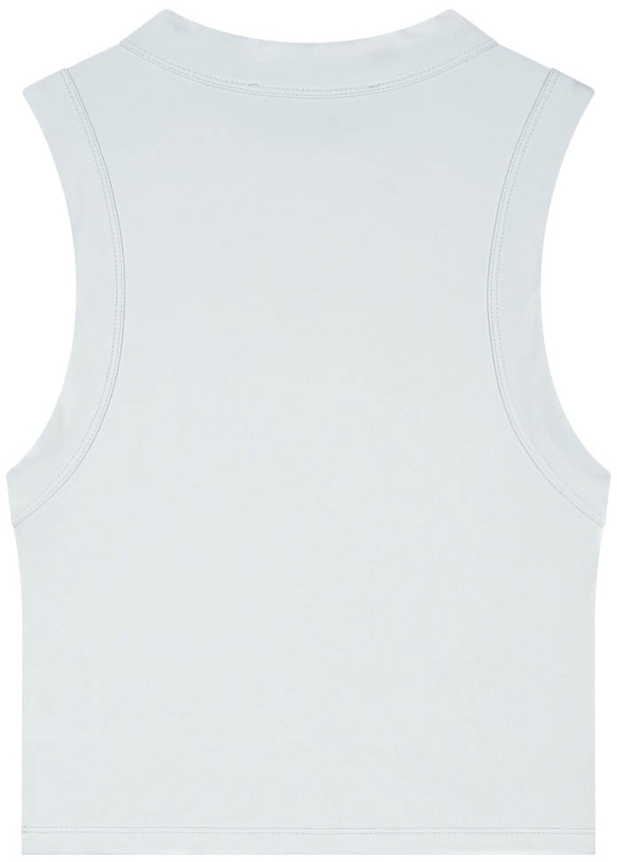 Malelions Malelions Women Signature Sleeveless Crop Top Blauw