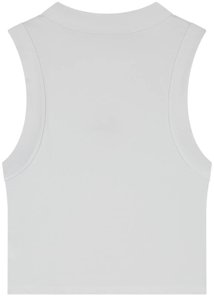 Malelions Malelions Women Signature Sleeveless Crop Top Wit