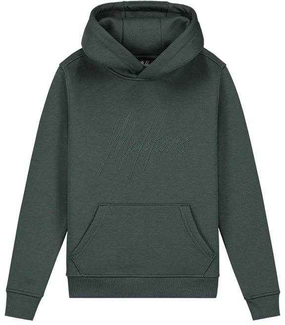 Malelions Malelions Junior Striped Signature Hoodie Grijs