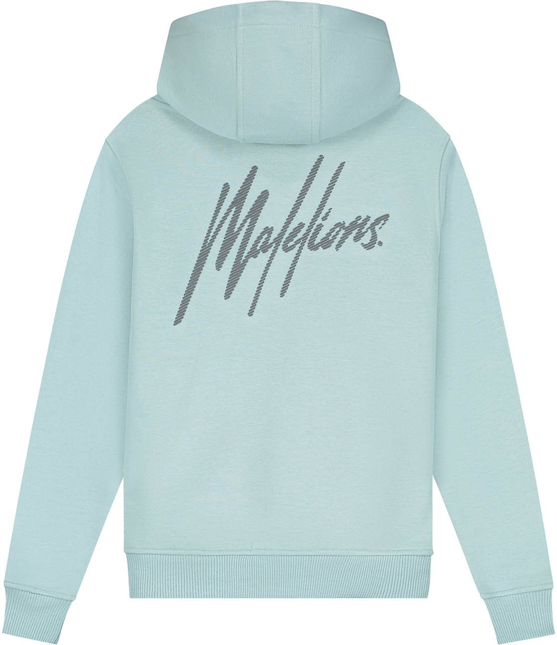 Malelions Malelions Junior Striped Signature Hoodie Grijs
