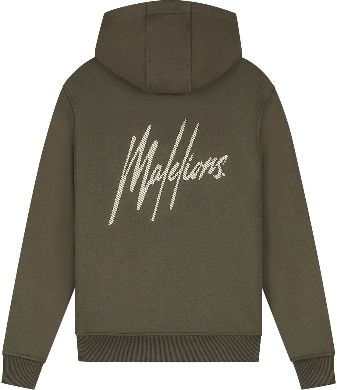 Malelions Malelions Junior Striped Signature Hoodie Grijs
