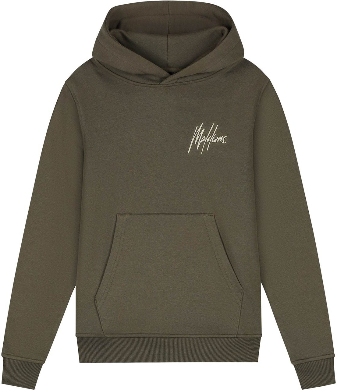 Malelions Malelions Junior Striped Signature Hoodie Grijs