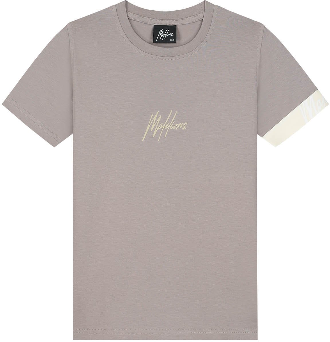Malelions Malelions Junior Captain T-Shirt Grijs