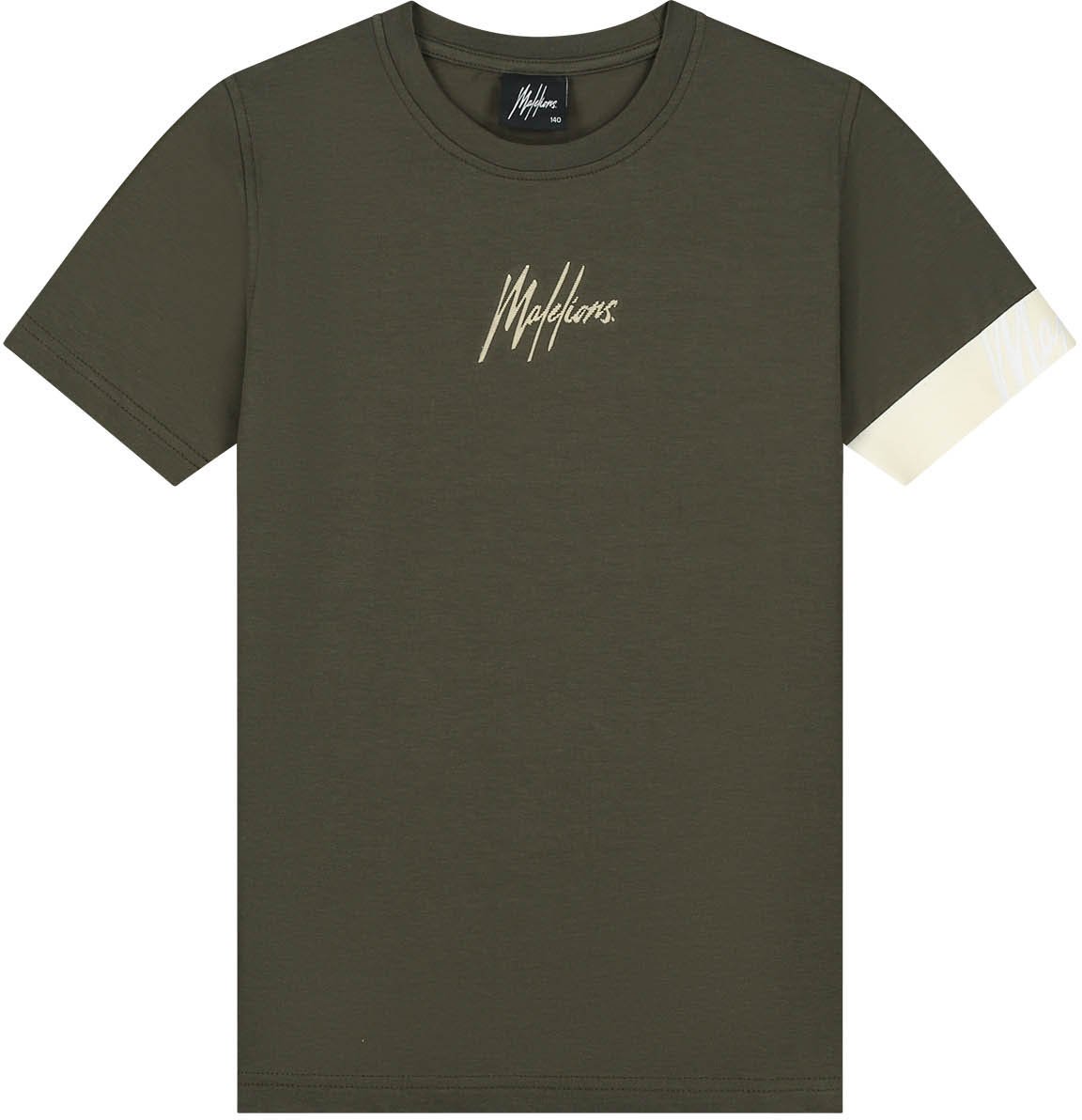 Malelions Malelions Junior Captain T-Shirt Grijs