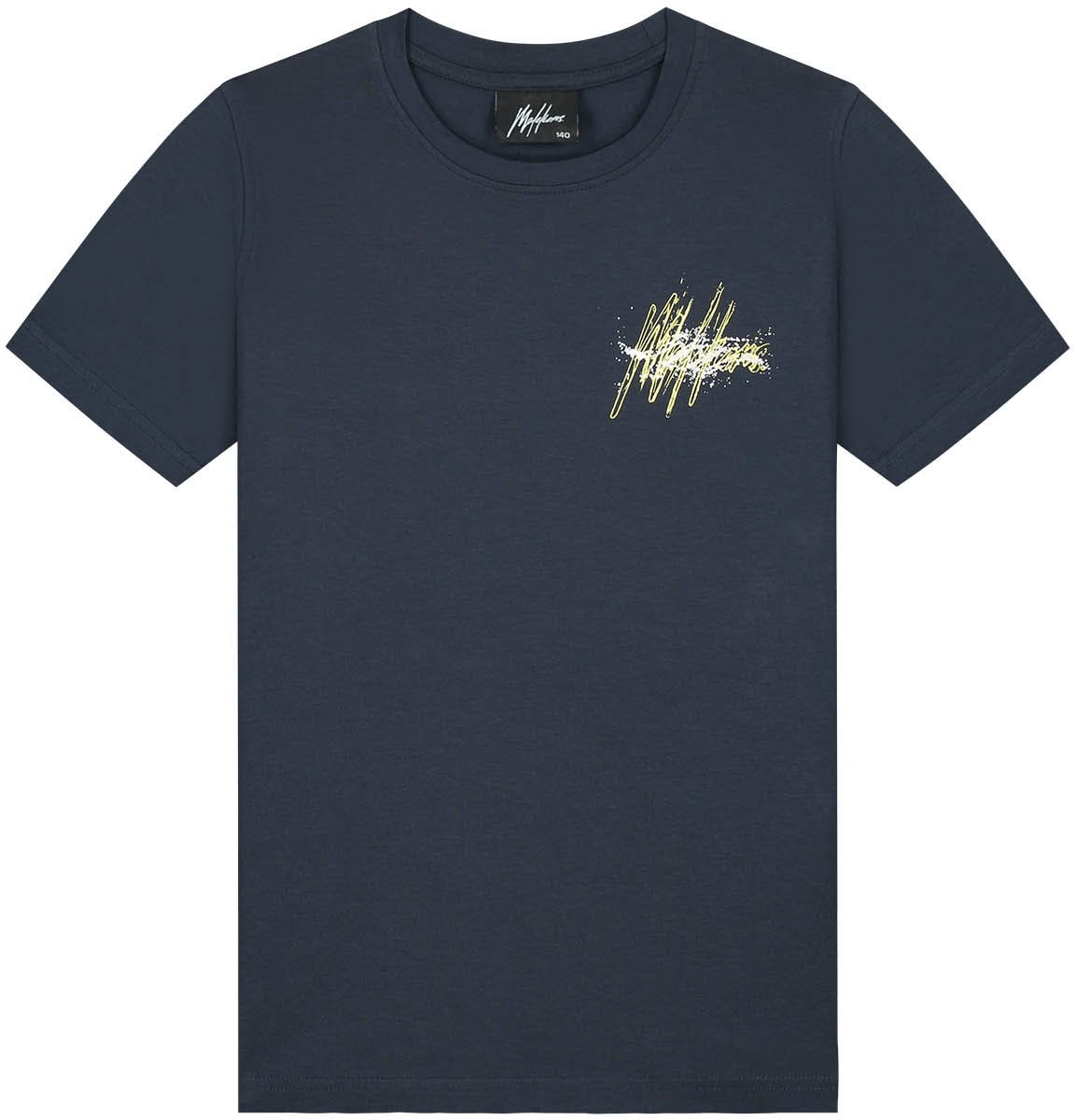 Malelions Malelions Junior Splash T-Shirt Blauw