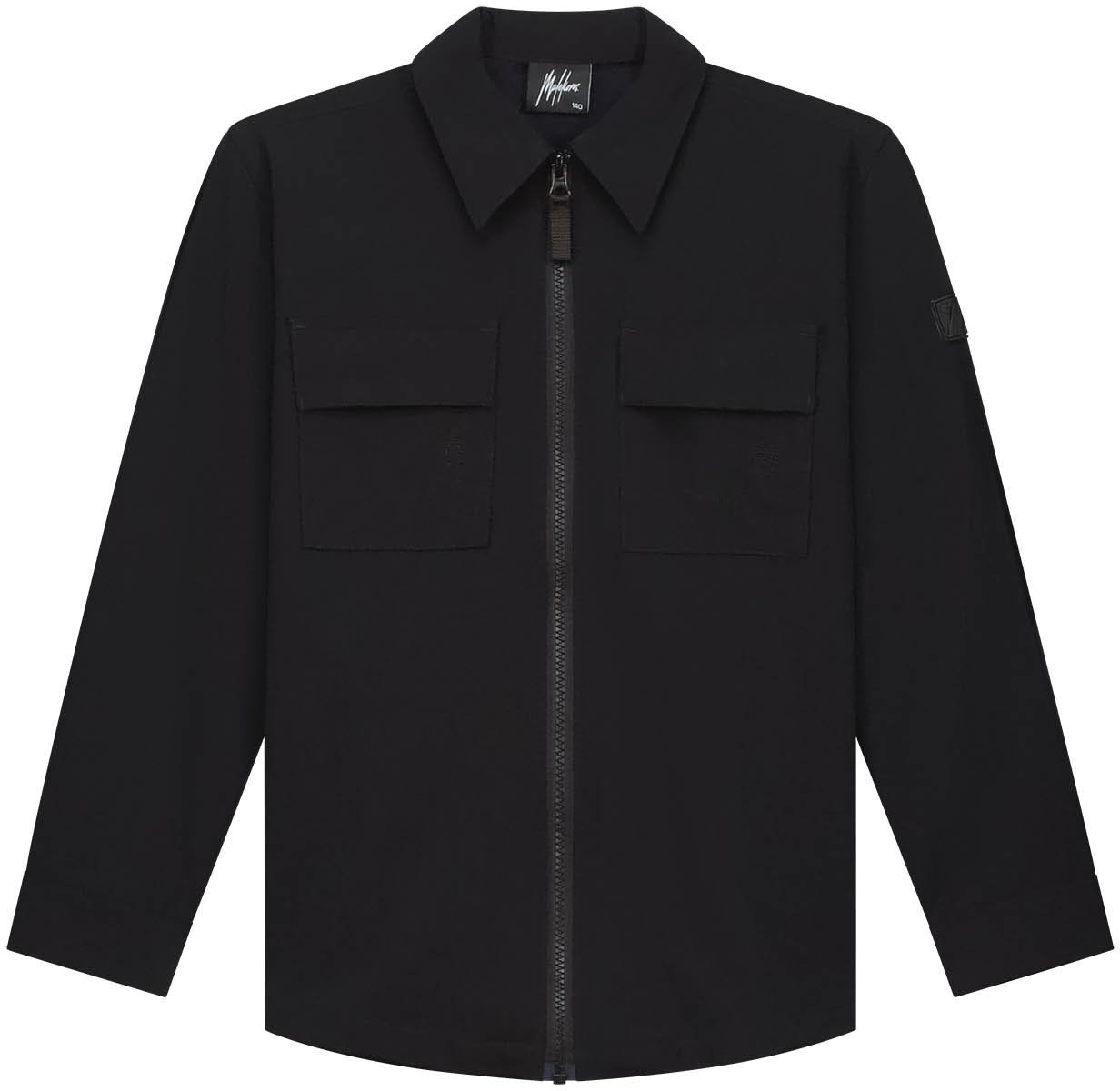 Malelions Malelions Junior Ripstop Zip Overshirt Blauw