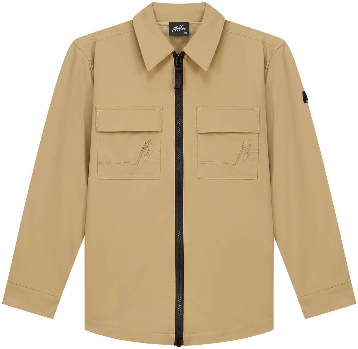 Malelions Malelions Junior Ripstop Zip Overshirt Grijs