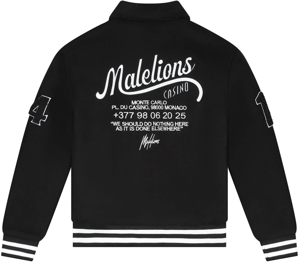 Malelions Malelions Junior Famous Varsity Jacket Zwart