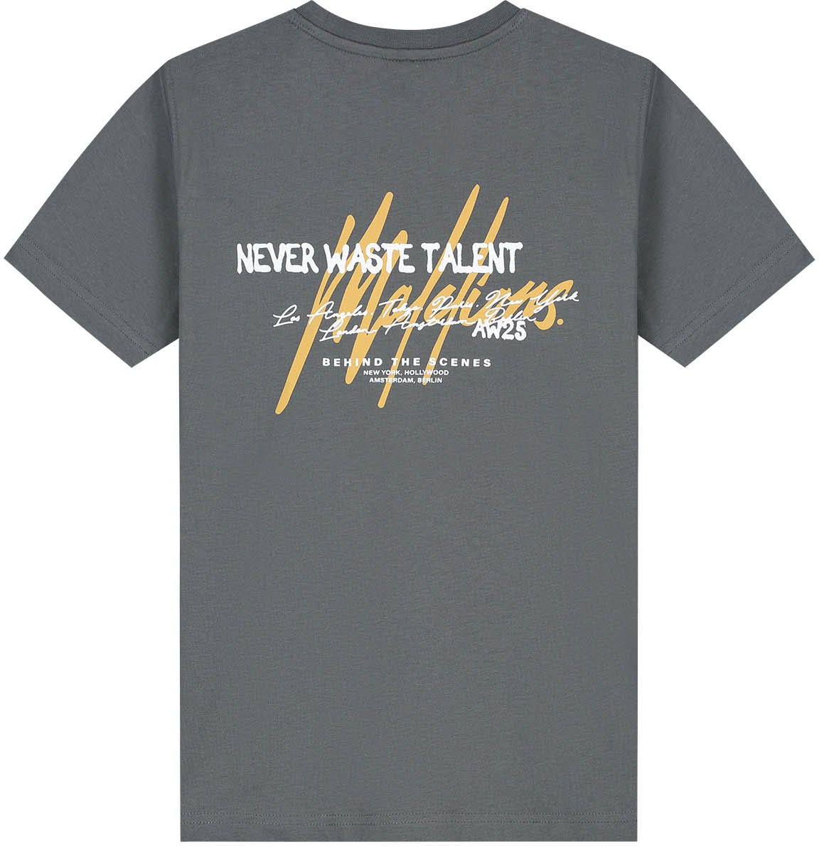 Malelions Malelions Junior Talent T-Shirt Grijs