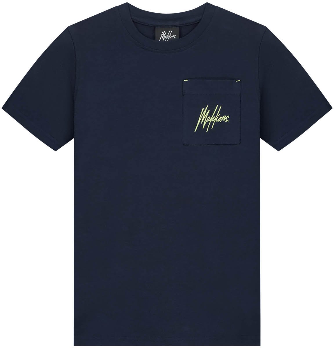 Malelions Malelions Junior Counter T-Shirt Blauw