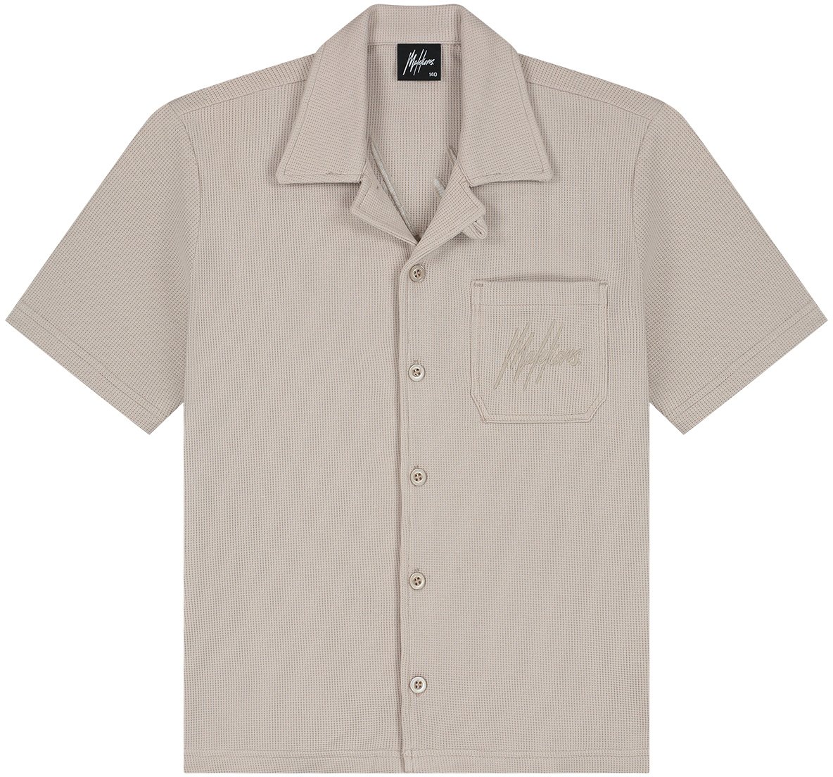 Malelions Malelions Junior Waffle Shirt Taupe