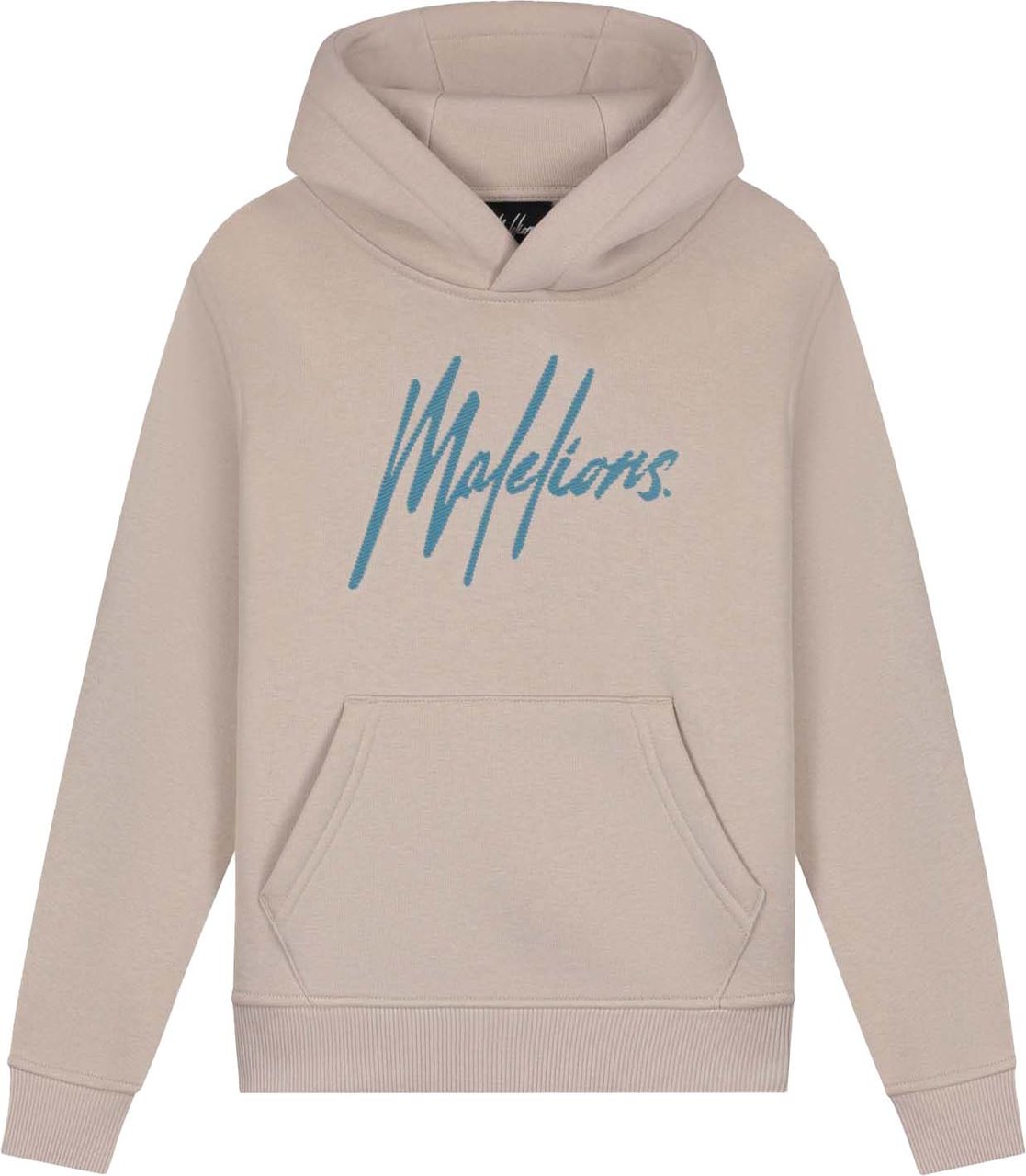 Malelions Malelions Junior Striped Signature Hoodie Taupe